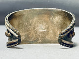 One Of The Best Vintage Native American Hopi Pilot Mountain Turquoise Sterling Silver Bracelet-Nativo Arts