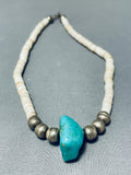 Native American Amazing Vintage Santo Domingo Royston Turquoise Sterling Silver Choker Necklace-Nativo Arts