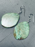 Native American Amazing Santo Domingo Royston Turquoise Sterling Silver Earrings-Nativo Arts