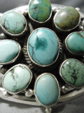 Amazing Vintage Native American Navajo Carico Lake Turquoise Sterling Silver Bracelet-Nativo Arts