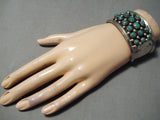 Rare Frank Guerro Vintage Native American Navajo Royston Turquoise Sterling Silver Bracelet-Nativo Arts