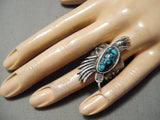 Best Native American Navajo Last Chance Turquoise Sterling Silver Hummingbird Ring-Nativo Arts