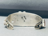Native American Important Vintage Turquoise Fierro Lapis Sterling Silver Bracelet-Nativo Arts