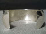 Electrifying Vintage Native American Navajo Sterling Silver Bracelet Old-Nativo Arts