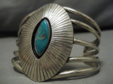 Impressive Vintage Navajo Turquoise Sterling Silver Native American Bracelet-Nativo Arts
