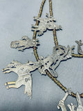 The Most Detailed Vintage Southwestern Sterling Silver Necklace Old-Nativo Arts