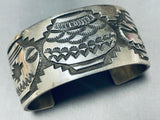Heavy Pot Vintage Native American Navajo Thicker Sterling Silver Bracelet-Nativo Arts