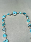 The Best Federico Jimenez Turquoise Sterling Silver Drop Necklace-Nativo Arts