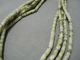 Fabulous Platero Vintage Native American Navajo Serpantine Sterling Silver Necklace-Nativo Arts