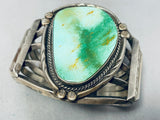 101 Grams One Of Best Vintage Native American Navajo Royston Turquoise Sterling Silver Bracelet-Nativo Arts