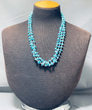 Native American Amazing Vintage Navajo Turquoise White Shell Necklace Old-Nativo Arts