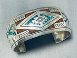 Excellent Vintage Native American Navajo Turquoise Sterling Silver Bracelet-Nativo Arts