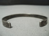 Amazing Vintage Native American Navajo Carico Lake Turquoise Sterling Silver Bracelet Old-Nativo Arts