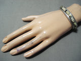 Native American Important Vintage Carlos Eagle Turquoise Sterling Silver Bracelet-Nativo Arts