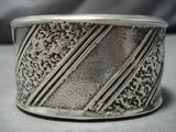 Exceptional Vintage Navajo Sterling Silver Native American Heavy Bracelet-Nativo Arts