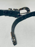 One Of The Best Vintage Native American Turquoise Sterling Silver Inlay Belt-Nativo Arts