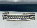 Wonderful Vintage Native American Navajo Sterling Silver Bracelet-Nativo Arts