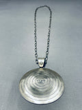 The Most Detailed Vintage Native American Navajo Sterling Silver Basket Necklace- Big-Nativo Arts