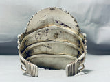 The Best Johnny Mike Vintage Native American Navajo Turquoise Sterling Silver Inlay Bracelet-Nativo Arts