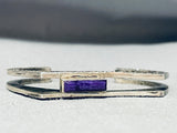 Important Vintage Native American Hopi Sugilite Sterling Silver Bracelet-Nativo Arts
