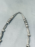 Authentic Native American Navajo Old Deposit Turquoise Sterling Silver Necklace-Nativo Arts