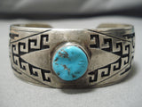 Astounding Vintage Navajo Rug Sterling Silver Native American Bracelet-Nativo Arts