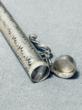 Completely Handmade Vintage Native American Navajo Sterling Silver Toothpick Holder!!-Nativo Arts