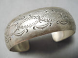 Wonderful Vintage Native American Navajo Sterling Silver Bracelet Old-Nativo Arts