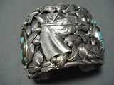 200 Gram Horse Native American #8 Turquoise Sterling Silver Bracelet-Nativo Arts