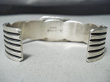 Important High Grade Albert Jake Native American Navajo Turquoise Sterling Silver Bracelet-Nativo Arts