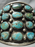 Best Vintage Native American Navajo Royston Turquoise Row Bracelet Old Sterling Silver-Nativo Arts