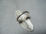 Expressive Vintage Hopi Sterling Silver Ring Native American Old-Nativo Arts