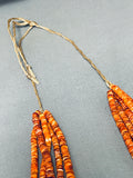 Native American Best Massive Santo Domingo Spiny Oyster Inlaid Authentic Necklace-Nativo Arts
