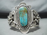 Al Sanchez Native American Navajo Royston Turquoise Sterling Silver Bracelet-Nativo Arts