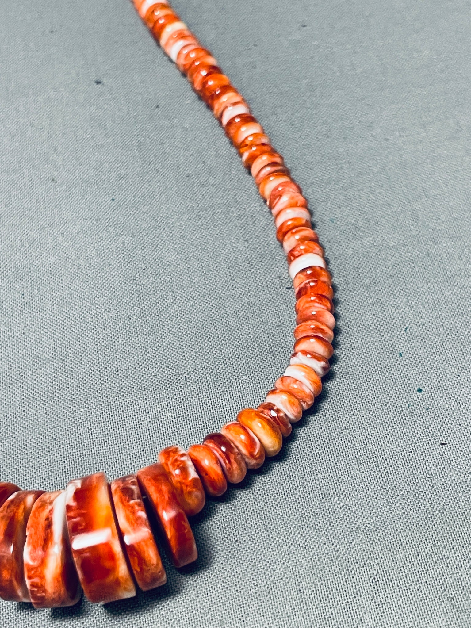 Orange Spiny Oyster Shell Beads