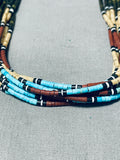 One Of The Most Intricate Pueblo Heishi Turquoise Santo Domingo Necklace-Nativo Arts