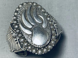One Of The Best Ever Vintage Native American Navajo Ben Begaye (d.) Sterling Silver Bracelet-Nativo Arts