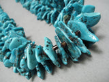 Magnificent Vintage Native American Navajo Spiderweb Turquoise Nugget Heishi Necklace Old-Nativo Arts