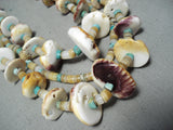 Immense Vintage Native American Santo Domingo Turquoise Spiny Oyster Necklace-Nativo Arts
