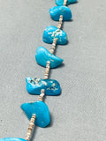 Alluring Vintage Native American Navajo Old Gilbert Turquoise Heishi Necklace-Nativo Arts