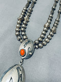 Museum Vintage Native American Navajo Morenci Turquoise Sterling Silver Necklace-Nativo Arts