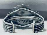 One Of The Best Ever Vintage Native American Navajo Damale Turquoise Sterling Silver Bracelet-Nativo Arts