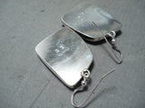 Fabulous Navajo Native American 8 Turquoise Sterling Silver Earrings-Nativo Arts