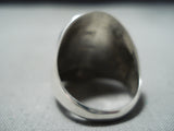 Signed Native American Navajo Sterling Silver 14k Gold Kokopelli Ring-Nativo Arts