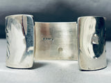 Important Vintage Native American Navajo Lander Blue Turquoise Sterling Silver Bracelet-Nativo Arts