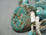 Superior Vintage Navajo 40 Royston Turquoise Native American Necklace-Nativo Arts