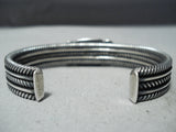 Important Vintage Native American Navajo Gary Reeves #8 Turquoise Sterling Silver Bracelet-Nativo Arts