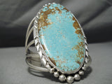 Tremendous San Felipe #8 Turquoise Sterling Silver Bracelet-Nativo Arts