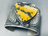 The Most Unique Ever Native American Navajo Honeybee Jasper Sterling Silver Bracelet-Nativo Arts