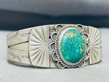Amazing Vintage Native American Navajo Cerrillos Turquoise Sterling Silver Bracelet-Nativo Arts